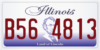 IL license plate B564813