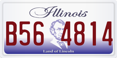 IL license plate B564814