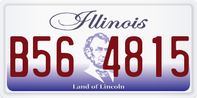 IL license plate B564815