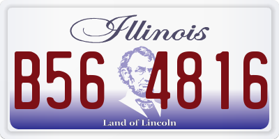 IL license plate B564816