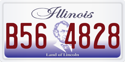 IL license plate B564828