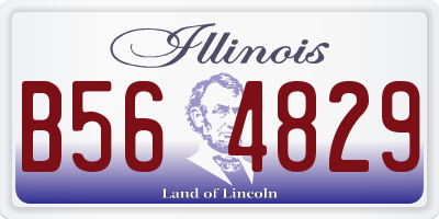IL license plate B564829