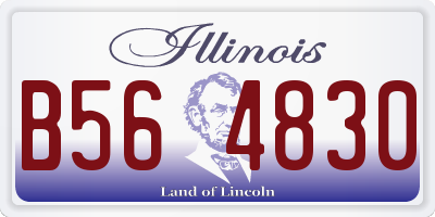 IL license plate B564830