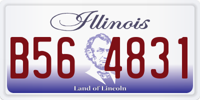 IL license plate B564831