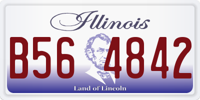IL license plate B564842