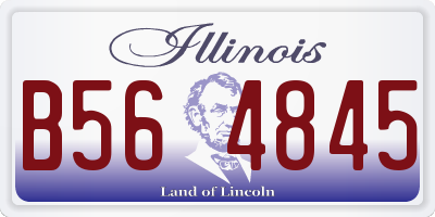 IL license plate B564845
