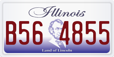 IL license plate B564855
