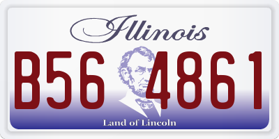 IL license plate B564861