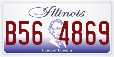 IL license plate B564869