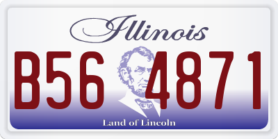 IL license plate B564871