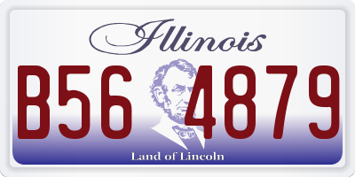 IL license plate B564879