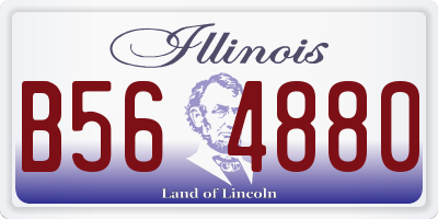 IL license plate B564880