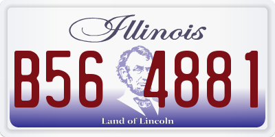 IL license plate B564881
