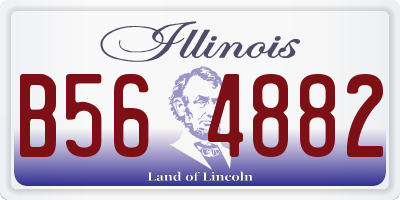 IL license plate B564882