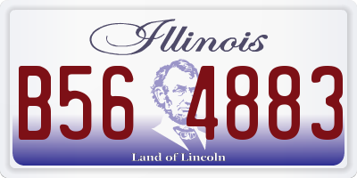 IL license plate B564883