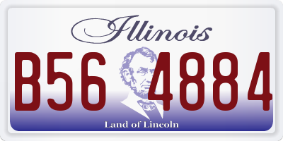 IL license plate B564884