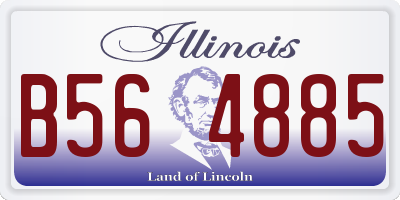 IL license plate B564885