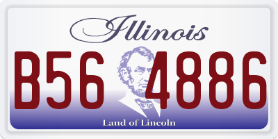IL license plate B564886
