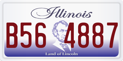 IL license plate B564887