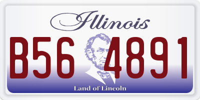 IL license plate B564891
