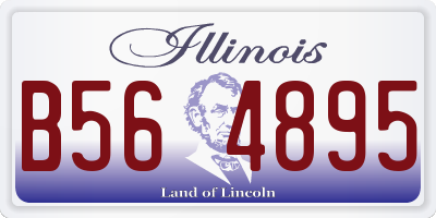 IL license plate B564895