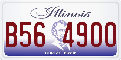 IL license plate B564900