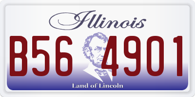 IL license plate B564901