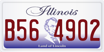 IL license plate B564902