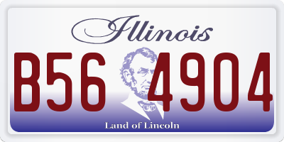IL license plate B564904