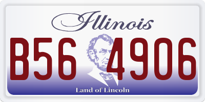 IL license plate B564906