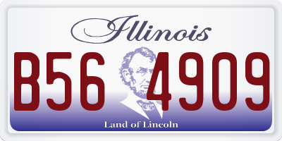 IL license plate B564909