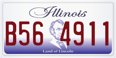 IL license plate B564911