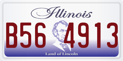 IL license plate B564913