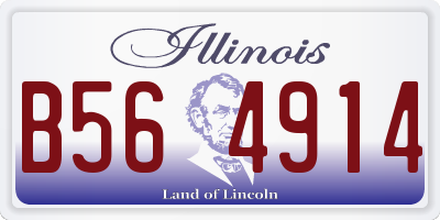 IL license plate B564914