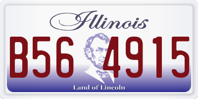 IL license plate B564915