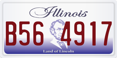 IL license plate B564917