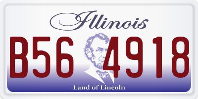 IL license plate B564918