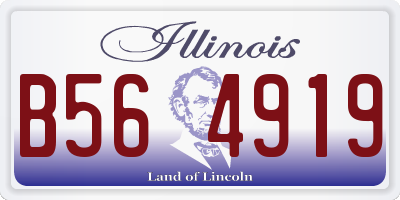 IL license plate B564919