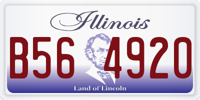 IL license plate B564920
