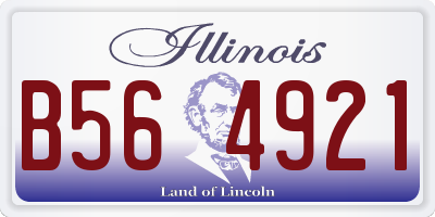 IL license plate B564921