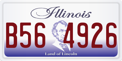 IL license plate B564926