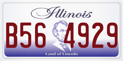 IL license plate B564929