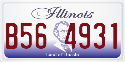 IL license plate B564931