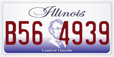 IL license plate B564939