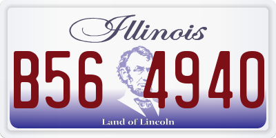 IL license plate B564940