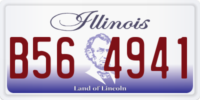 IL license plate B564941