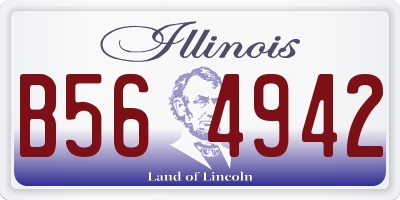 IL license plate B564942