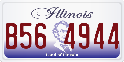 IL license plate B564944