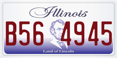 IL license plate B564945