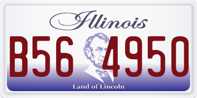 IL license plate B564950